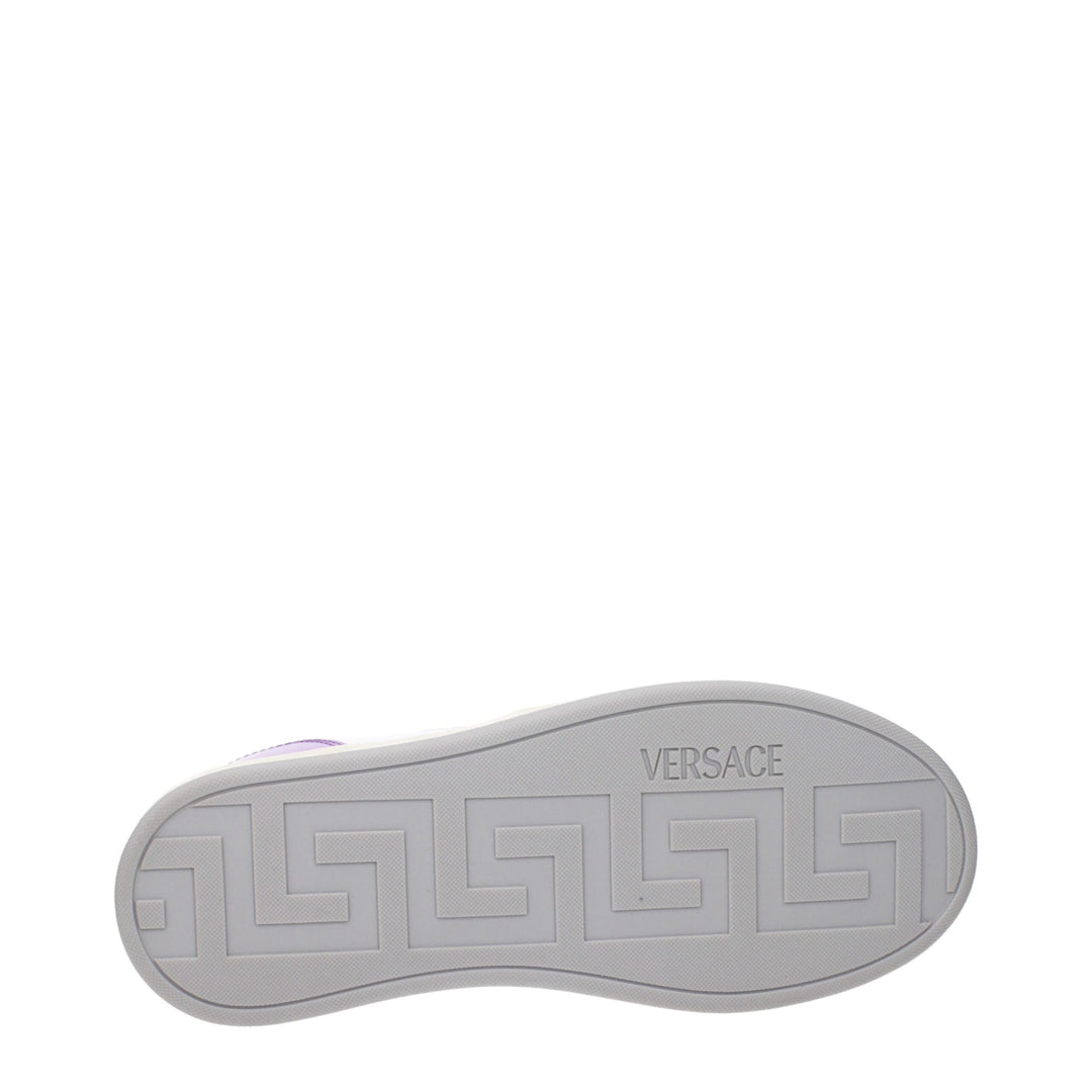 Versace Weiße Leder-Low Tops