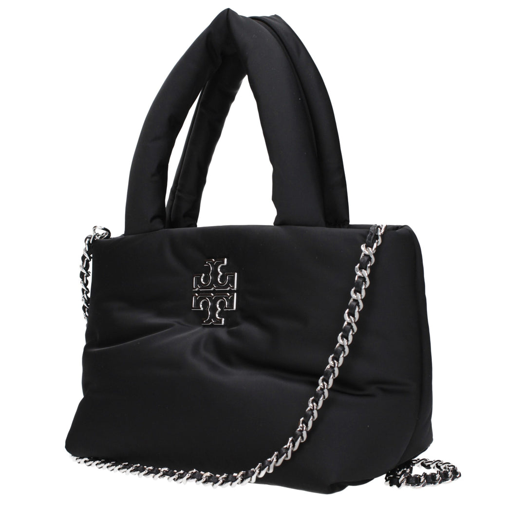 Tory Burch Schwarze Stoffhandtaschen