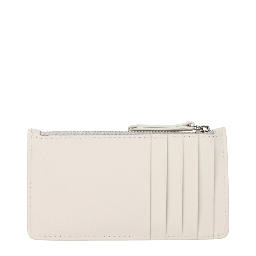 Maison Margiela Beige Leder Geldbörsen