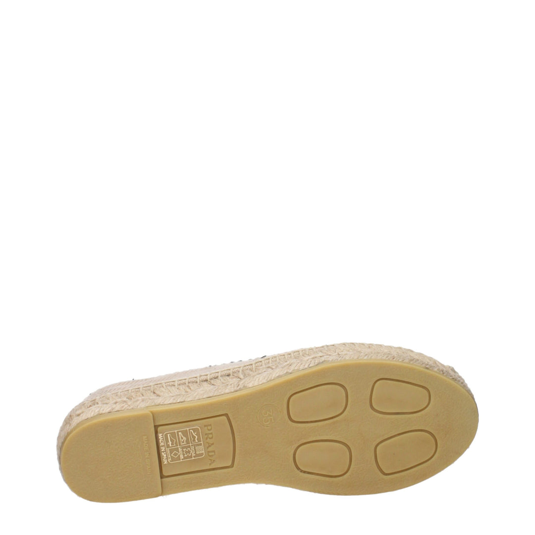 Prada Espadrilles aus beigem Stoff