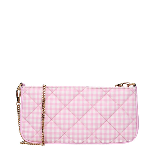 Versace Rosa Stoff-Umhängetaschen