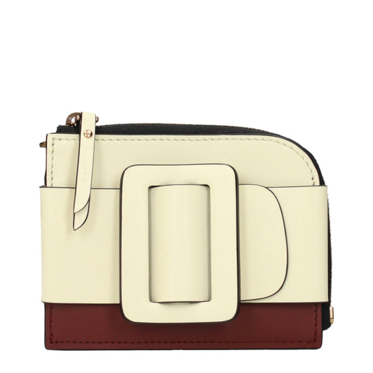 Boyy Beige Leder Kartenhalter