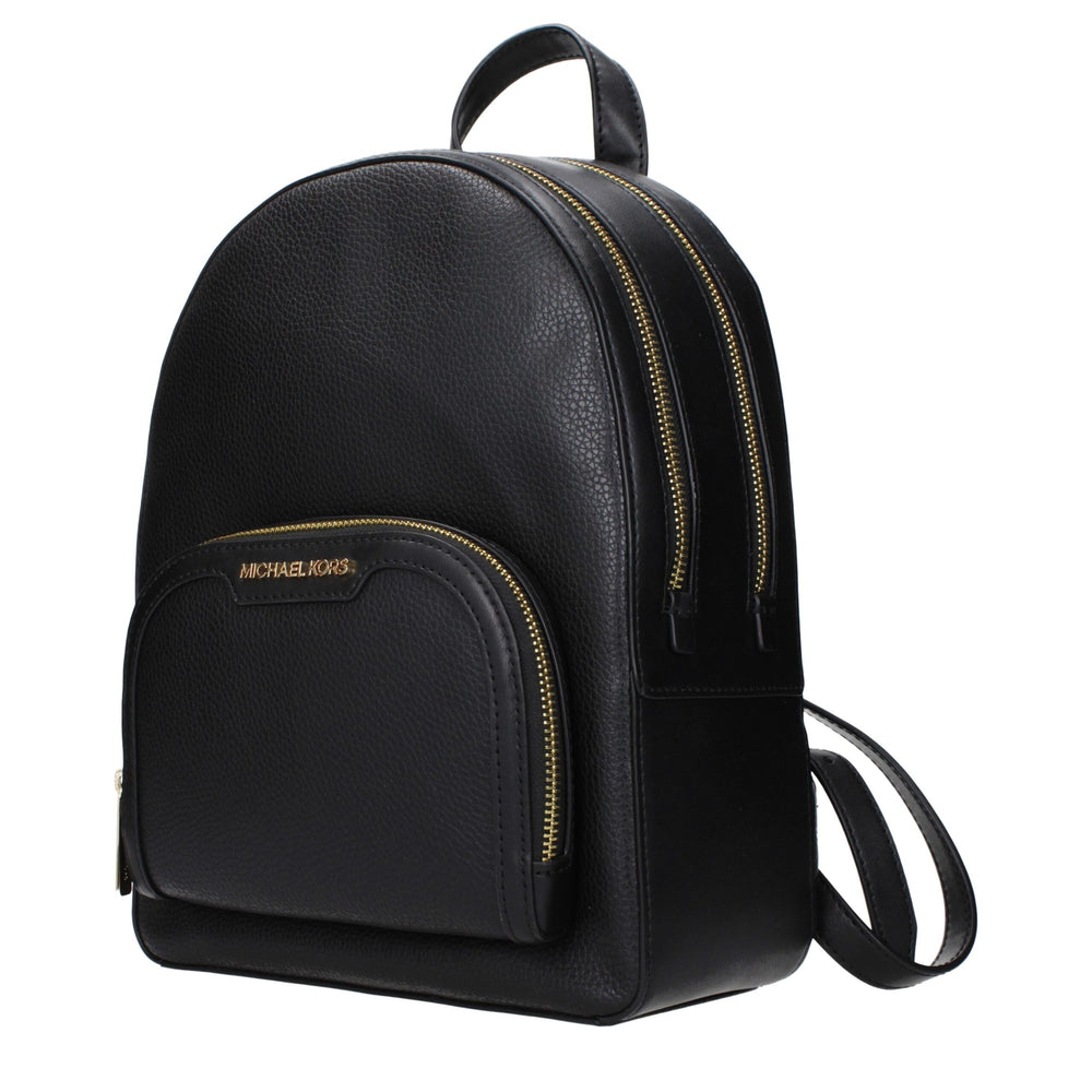 Michael Kors Schwarze Lederrucksäcke