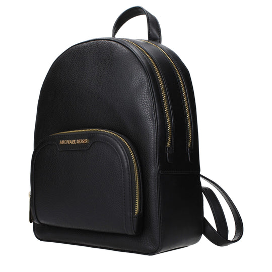 Michael Kors Schwarze Lederrucksäcke