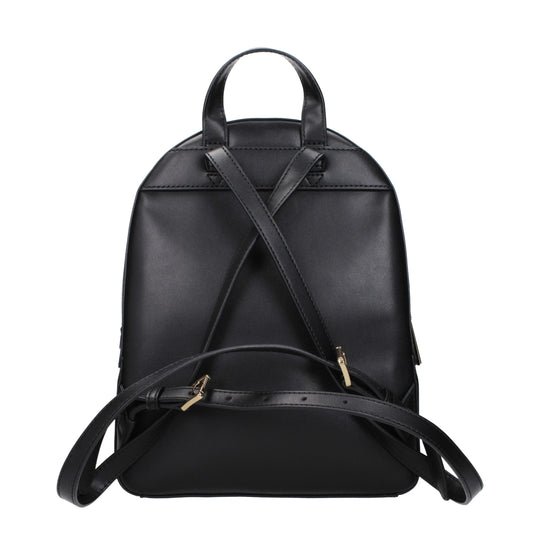 Michael Kors Schwarze Lederrucksäcke