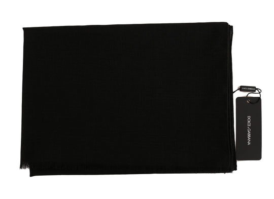 Dolce & Gabbana Eleganter schwarzer Schal aus Wollmischung - Léoré