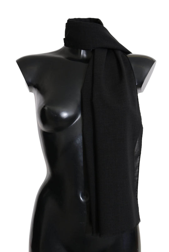Dolce & Gabbana Eleganter schwarzer Schal aus Wollmischung - Léoré