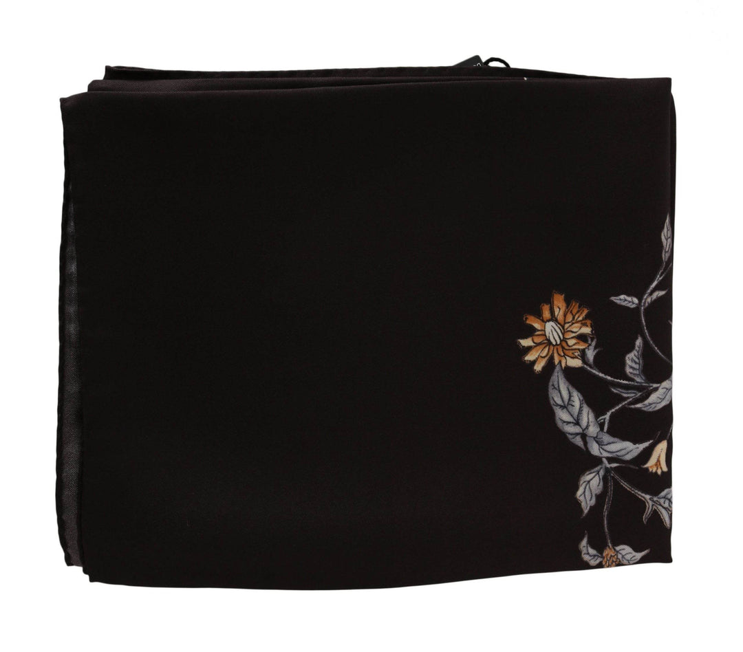 Dolce & Gabbana Eleganter Seidenschal in luxuriösem Braun - Léoré