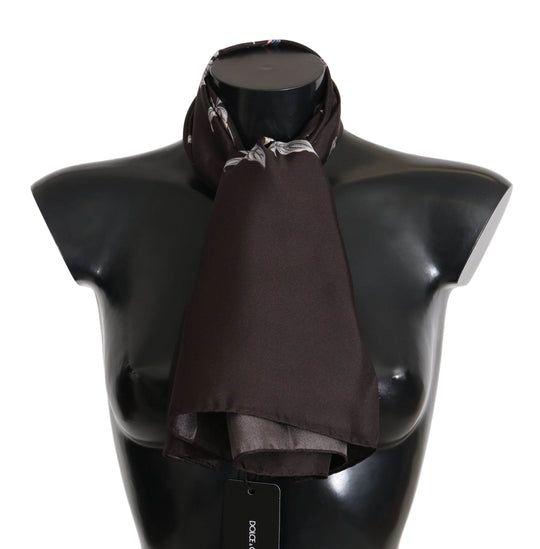 Dolce & Gabbana Eleganter Seidenschal in luxuriösem Braun - Léoré