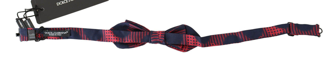 Dolce & Gabbana Elegante rot karierte Seidenfliege - Léoré