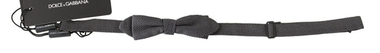 Dolce & Gabbana Elegante graue Seidenfliege - Léoré