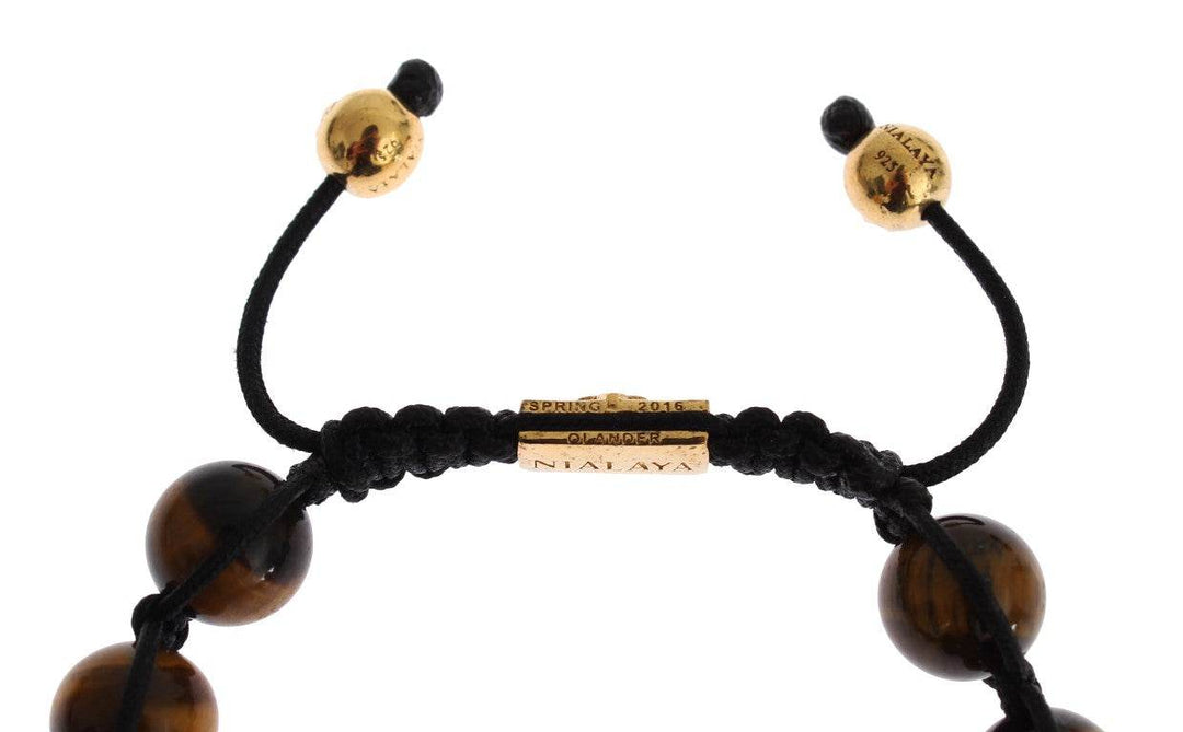 Nialaya Schickes Multicolor CZ & Tigerauge-Armband - Léoré