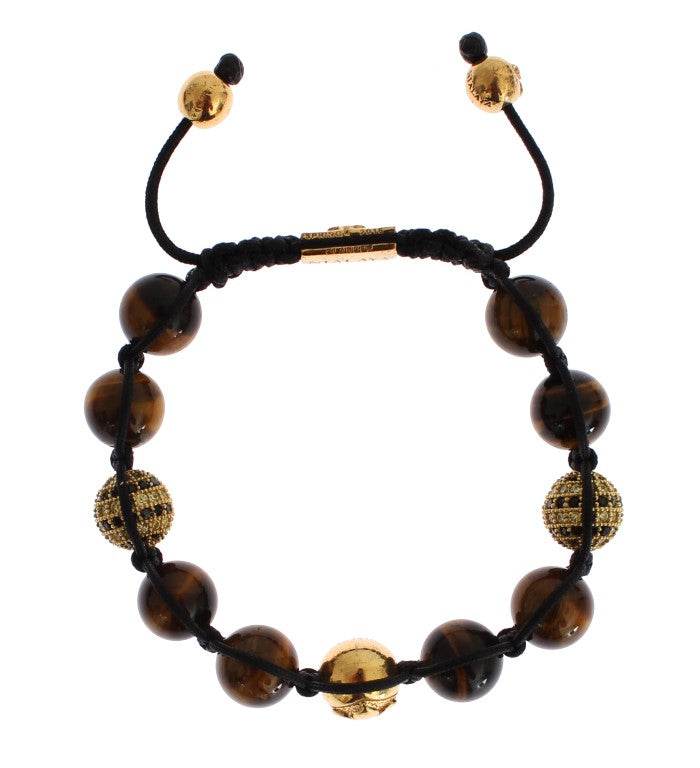 Nialaya Schickes Multicolor CZ & Tigerauge-Armband - Léoré