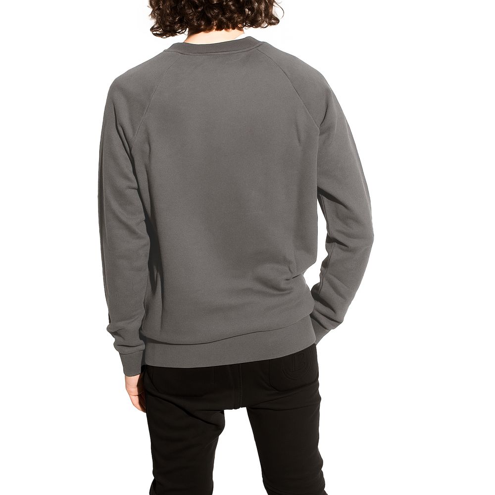 Balmain Grauer Baumwollpullover für Männer