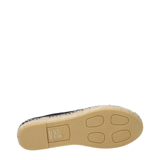 Prada Espadrilles aus schwarzem Stoff
