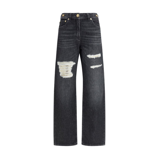 Versace Cut-Out-Detail Jeans