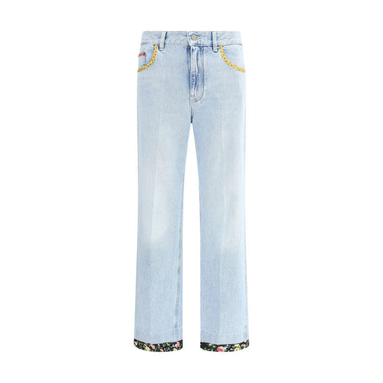 Valentino Jeans mit Blumenkante