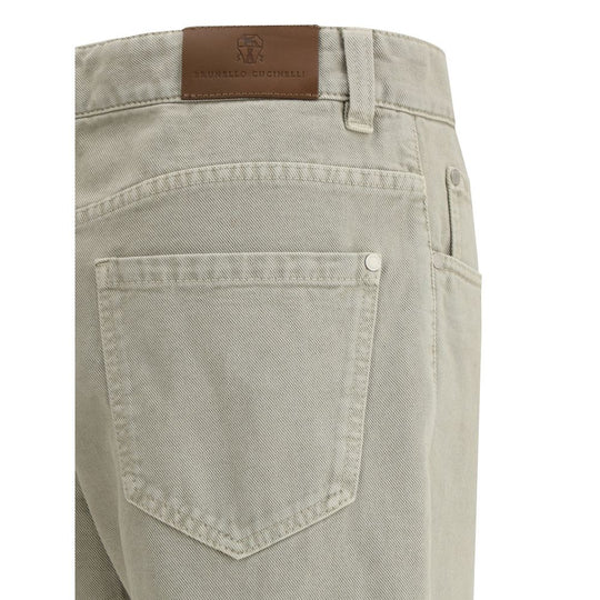 Brunello Cucinelli Gerade gefärbte Jeans