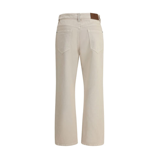 Brunello Cucinelli Gerade gefärbte Jeans