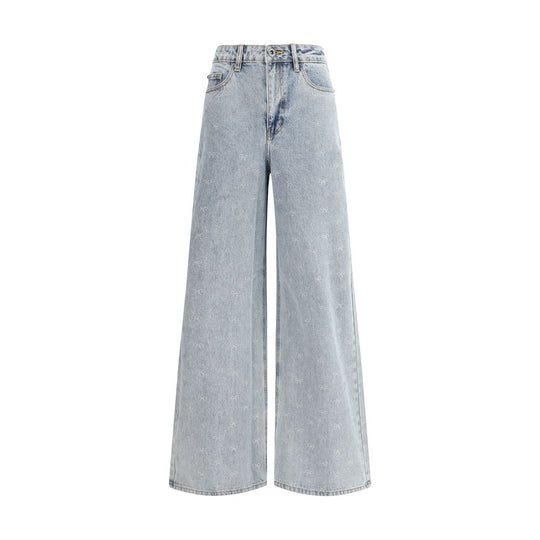 Self-Portrait Schleife Diamant Jeans