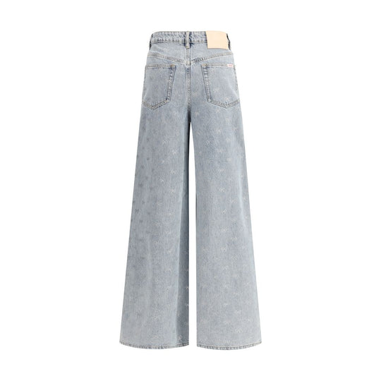 Self-Portrait Schleife Diamant Jeans
