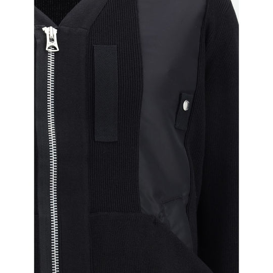 Sacai Jacke mit Reißverschluss und Blende
