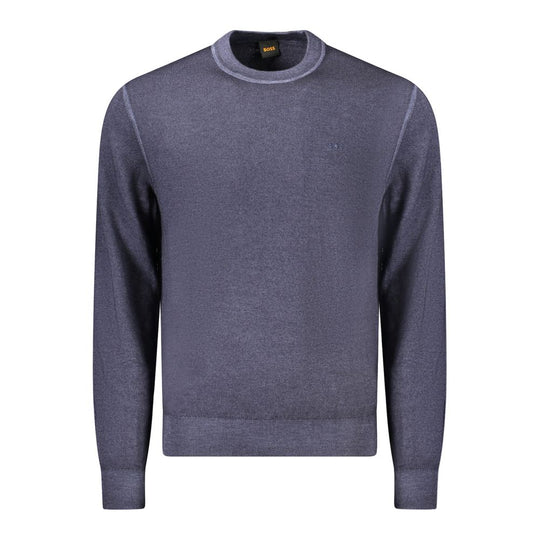 Hugo Boss Blauer Pullover aus Wolle