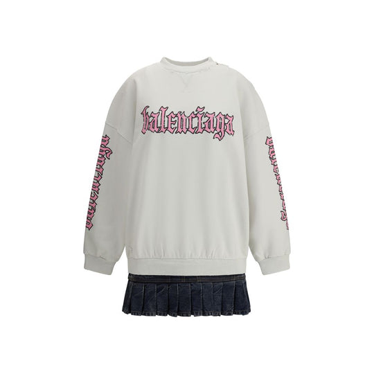 Balenciaga Sweatshirt Kleid mit Logo
