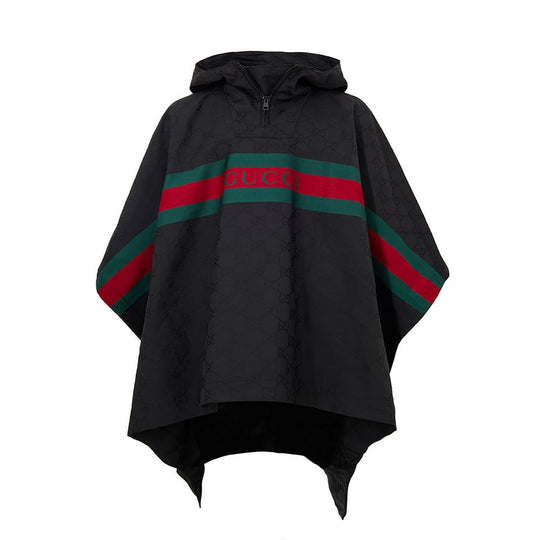 Gucci Schwarzer Polyester-Trenchcoat