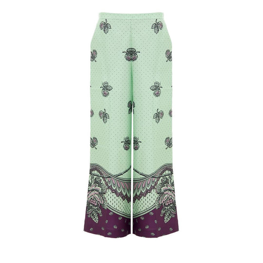 Gucci Grüne Seidenhose
