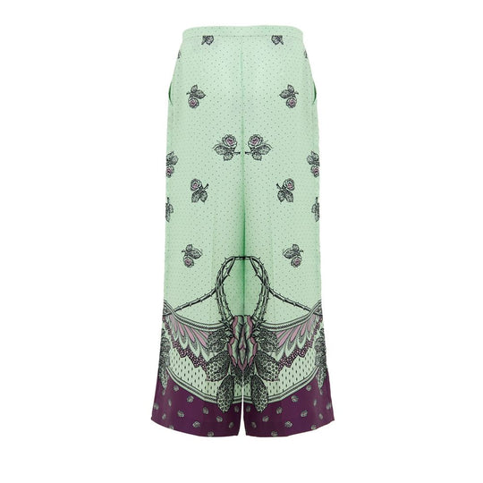 Gucci Grüne Seidenhose