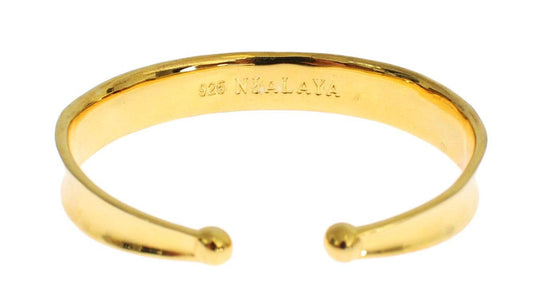 Nialaya Elegantes vergoldetes Silber CZ-Armband - Léoré