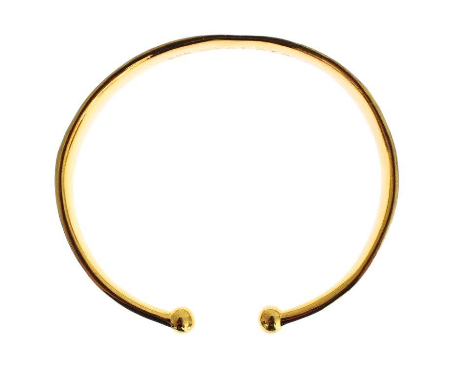 Nialaya Elegantes vergoldetes Silber CZ-Armband - Léoré