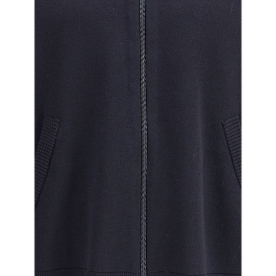 Thom Browne Double Face Strickjacke mit durchgehendem Reißverschluss In Meri