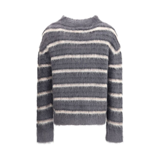 Marni Gestreifter Woll-Mohair-Pullover