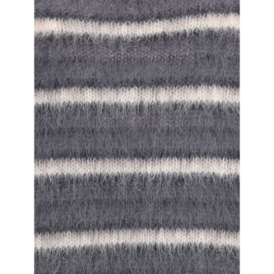 Marni Gestreifter Woll-Mohair-Pullover
