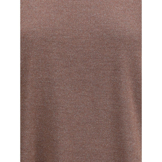 Brunello Cucinelli Kaschmir-Glitzer-T-Shirt