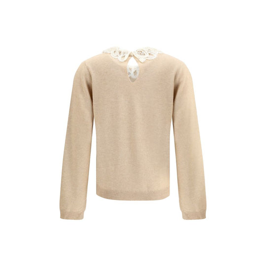 Fabiana Filippi Pullover mit Spitzenkragen