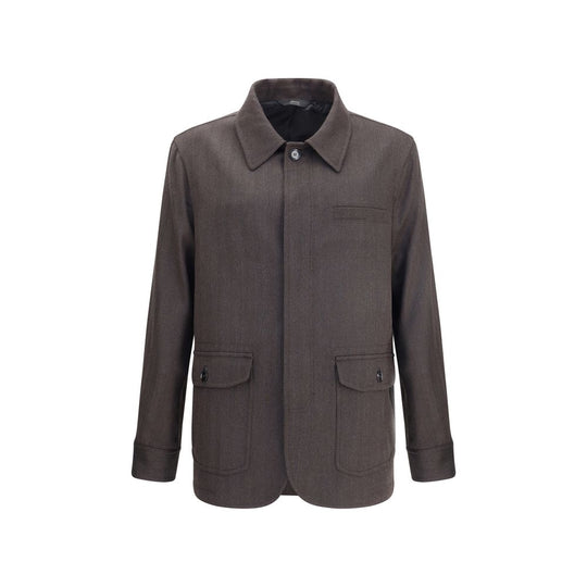 Brioni Fischgrät-Jacke