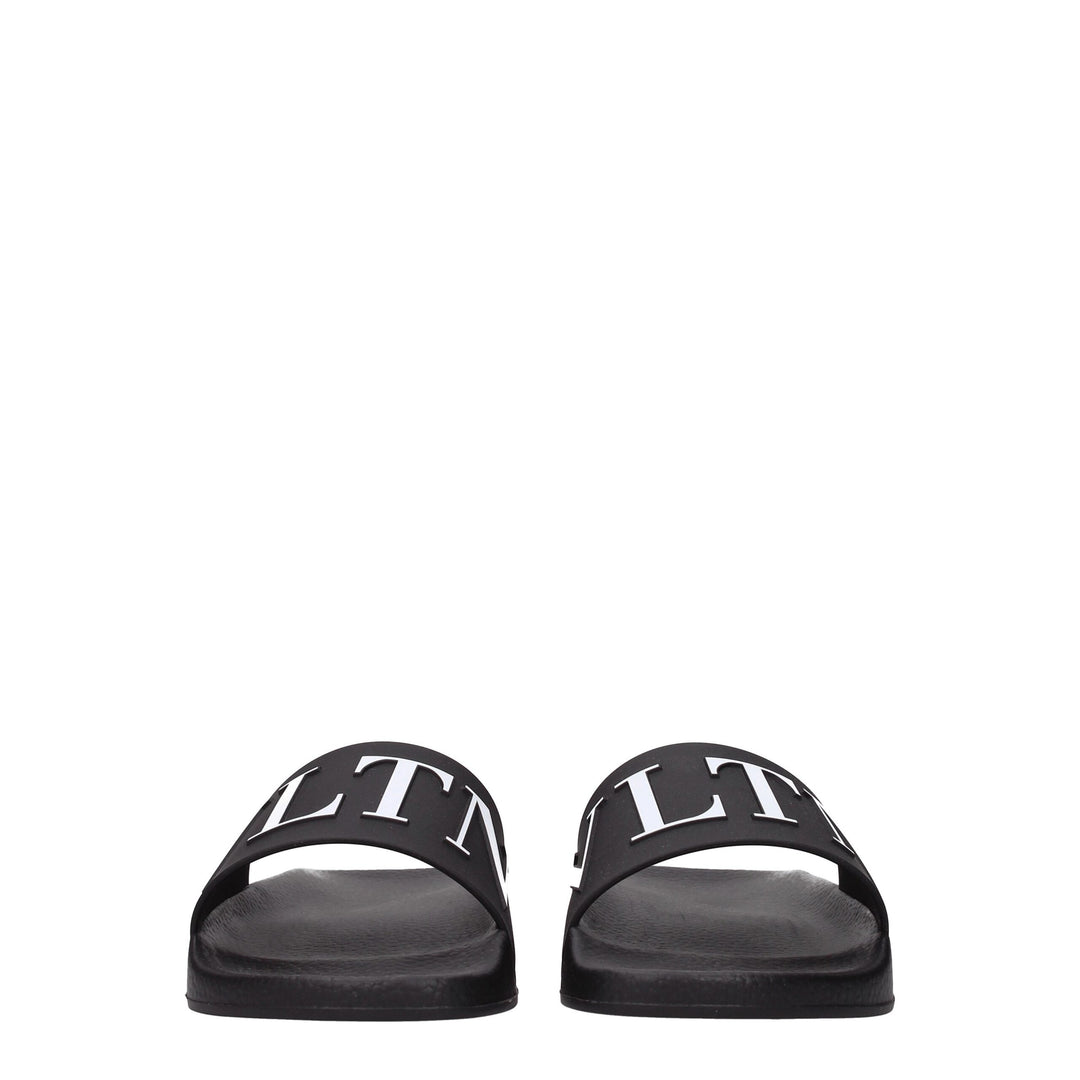 Valentino Garavani Schwarz Baumwolle Hausschuhe Sandalen