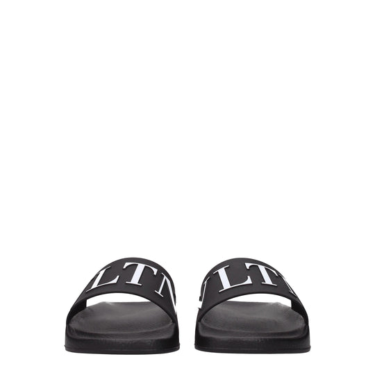 Valentino Garavani Schwarz Baumwolle Hausschuhe Sandalen