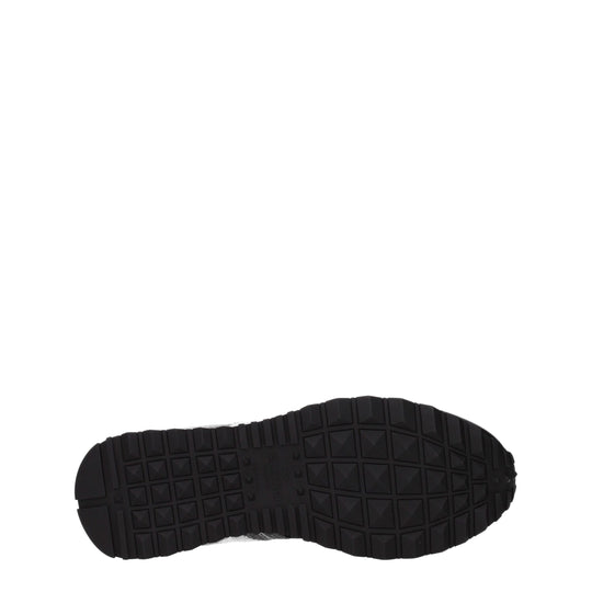 Valentino Garavani Graue Sportliche Turnschuhe aus Stoff