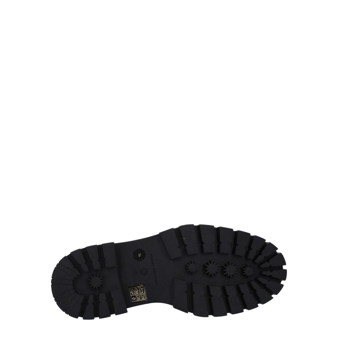 Stuart Weitzman Schwarze Lederstiefeletten