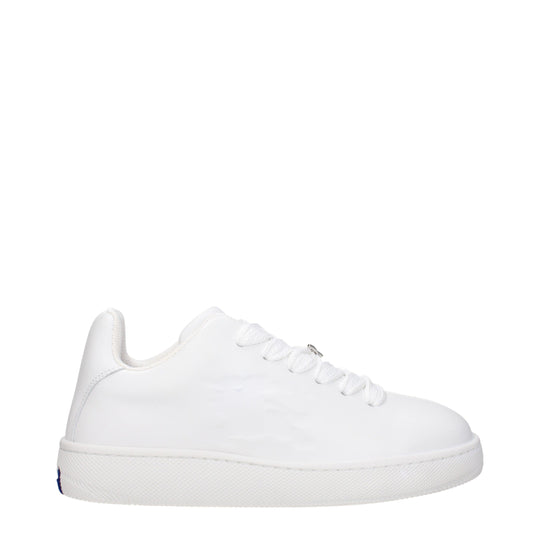 Burberry Weiße Leder-Low Tops