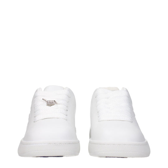 Burberry Weiße Leder-Low Tops