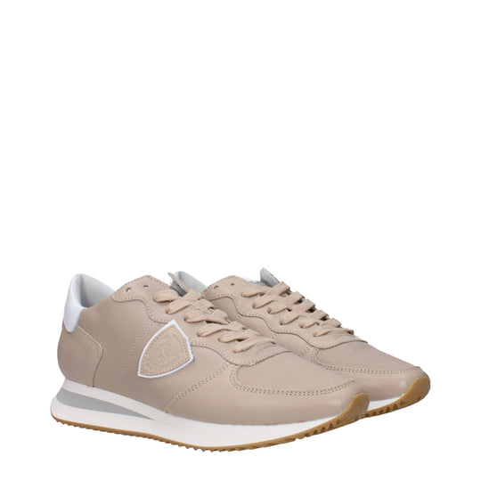 Philippe Model Beige Leder Low Tops