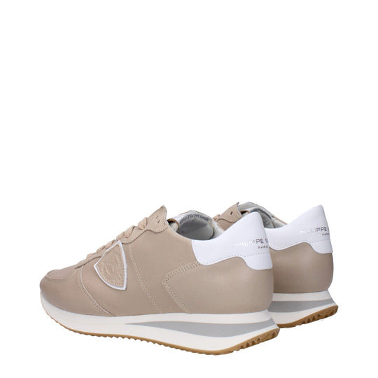 Philippe Model Beige Leder Low Tops