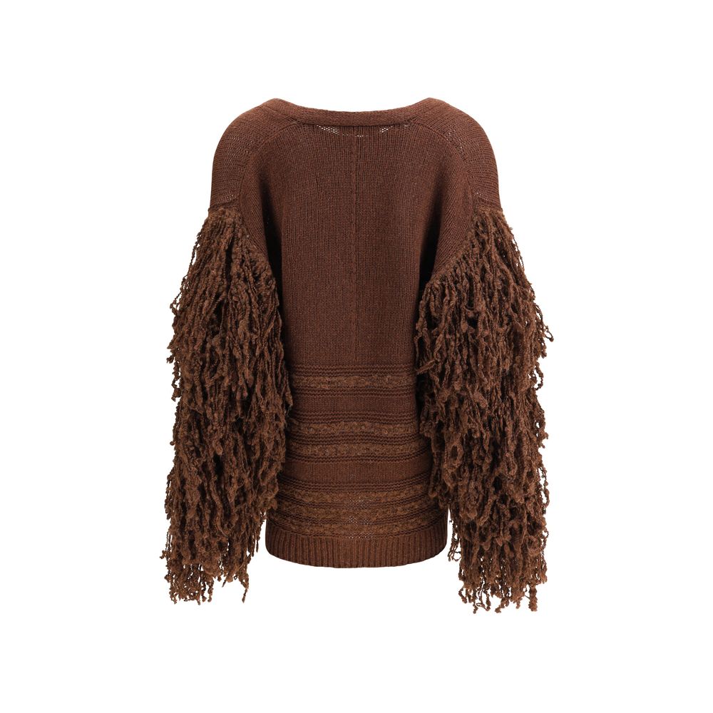 Fabiana Filippi Fransen Strickjacke