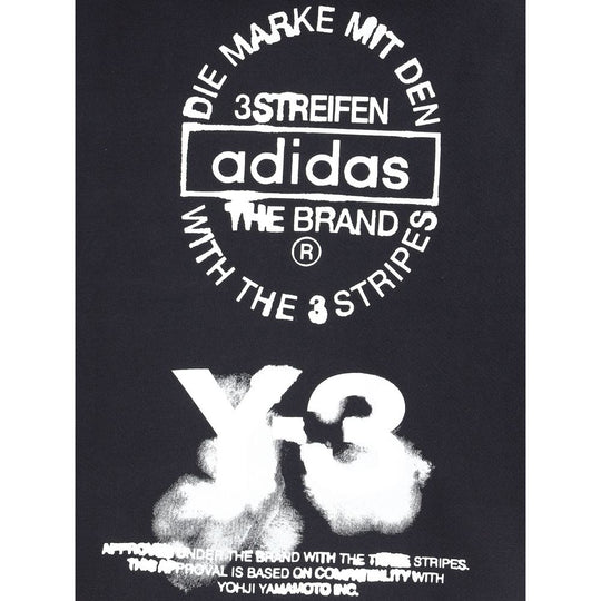 Y-3 Grafik-Kapuzenpulli