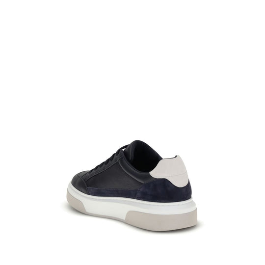 Ferragamo Gancini Leder Turnschuhe
